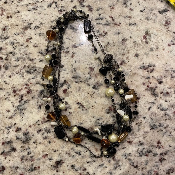 Lia Sophia ‘Vixen’ Multi Strand Beaded Necklace - Picture 9 of 12